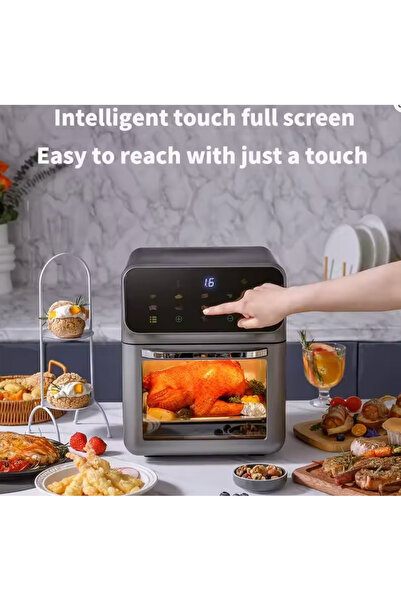 BASE Friteuza electrica putere 1350W capacitate mare de 10 litri fara ulei automata