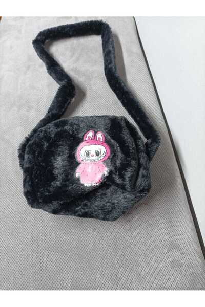 JHTshop Labubu Hanging Plush Bag, School Creest Bag