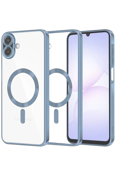 NewFace غطاء سامسونج جالاكسي A07 كروس ماجنيتيك سيف - (224022) أزرق سييرا