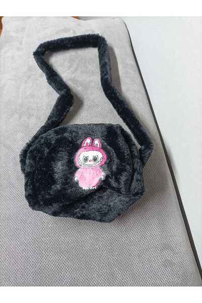 JHTshop Labubu Hanging Plush Bag, School Creest Bag