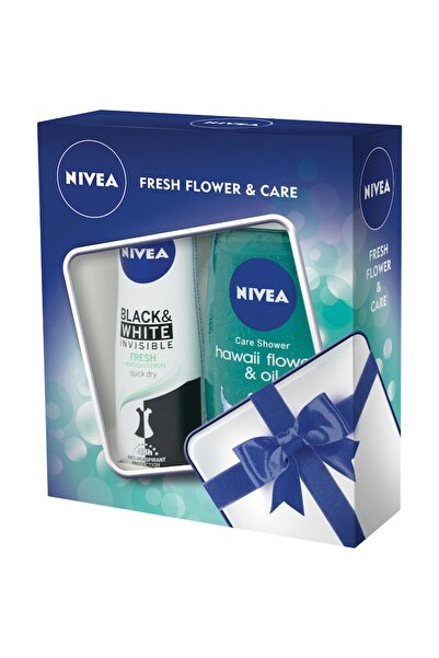 NIVEA Fresh Flower & Care Gift Set — Deodorant Spray 150 ml & Shower Gel 250 ml