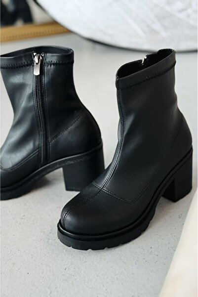 I Love Shoes Tarion Streç Siyah Fermuarlı Günlük Kadın Bot