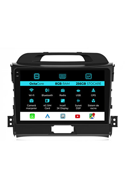 NavStore Navigatie Dedicata Kia Sportage (2010-2016), 2K, 8Gb Ram, 256Gb Stoc...