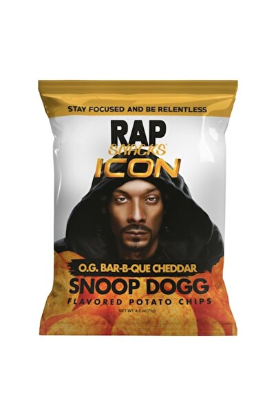 Rap snacks Cipsuri din cartofi, Snoop Dogg, BBQ cheddar, Rap Snacks, 71 g