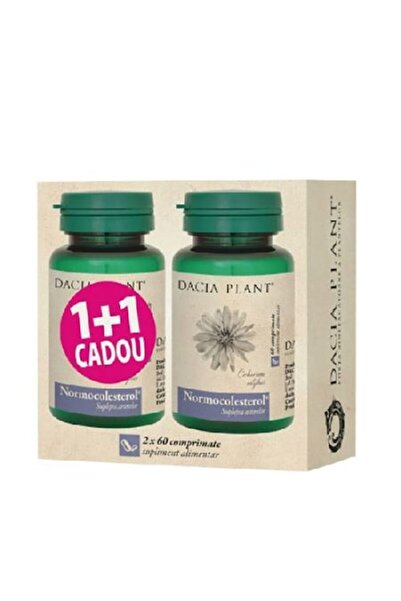 Dacia Plant Normocolesterol, 60 comprimate (1+1 gratuit), Dacia Plant, 172 g