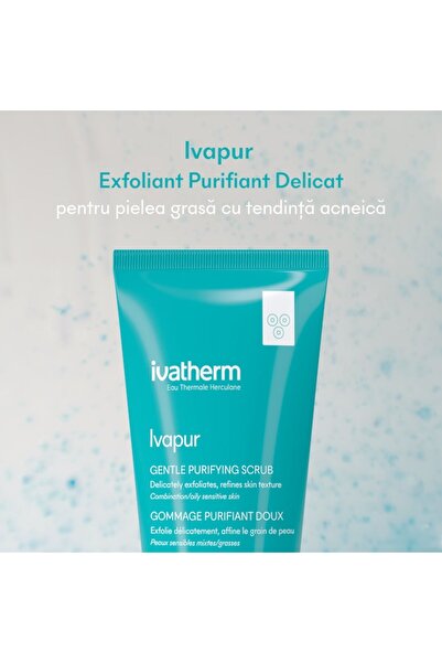 IVATHERM Ivapur Purifying Exfoliating Gel, Ivatherm, with Glycolic Acid, for Combination/Oily/Acne-Prone Skin