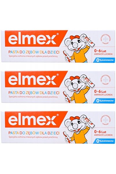 Elmex Pastă de dinți pentru copii, 3 x 50 ml