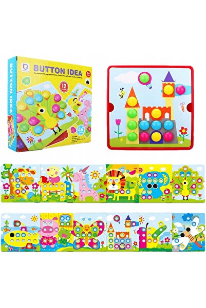 Picodino Creative educational mosaic set for children, Animals 1, 46 pcs, 12 models,