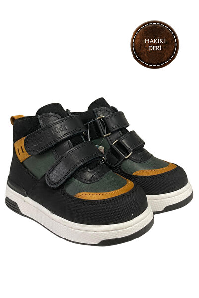 şenler bebe world kids Children-Baby Boots Genuine Leather Orthopedic Sole Stylish Comfortable