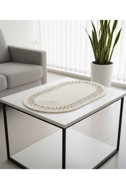 odiyo Natural Jute, Patterned, Wicker, American Service, Table, Coffee Table Cover Runner. 30X70