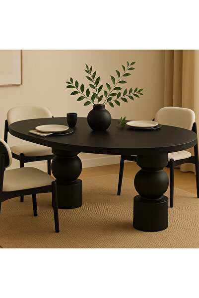 Trihome Masif Kayın Ağacı Yemek Masası – Doğal Ahşap, El İşçiliği, Zarif Tasarım