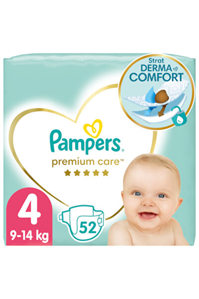 Pampers Памперси Premium Care Value Pack, размер 4, 9-14 кг, 52 бр.