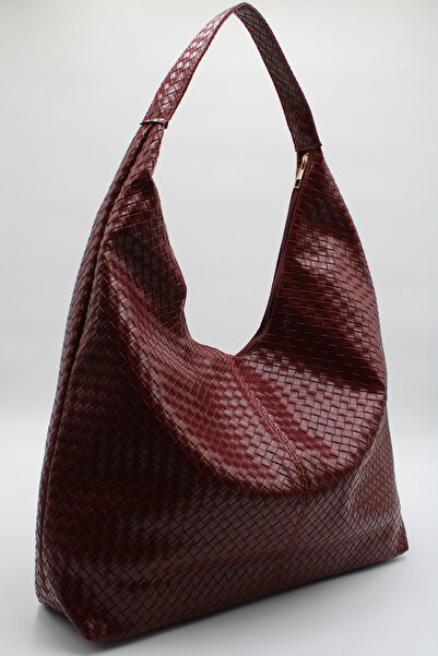 LASSO حقيبة يد نسائية كبيرة الحجم ذات نسيج محبوك واسع وحجم داخلي كبير باللون ...