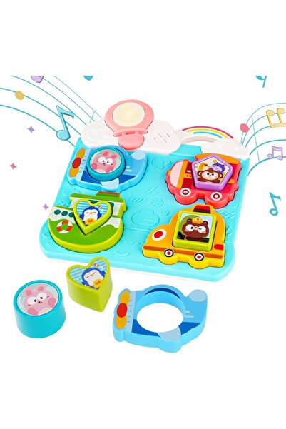 Picodino 2 in 1 Interactive Puzzle - Educational Toy with Vehicles, Lights and Sounds