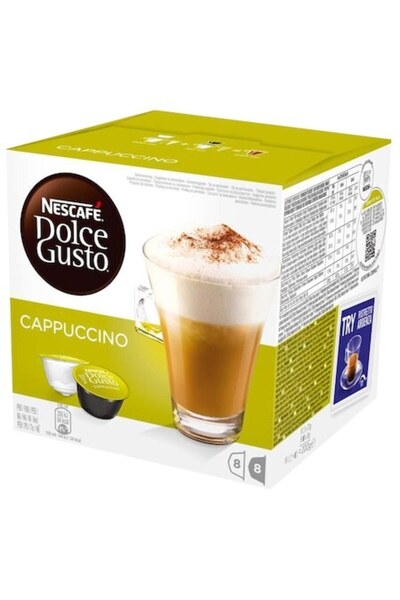Nescafé Dolce Gusto Capsule de cafea Cappuccino, 8 băuturi, 186,4 g