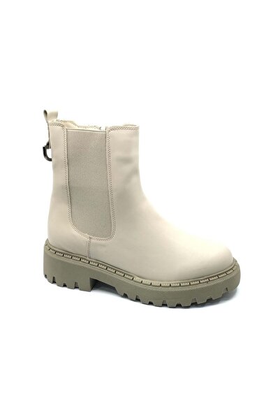 KOCAMANLAR Ayakdaş 2282-1 Non-Slip Sole Flat Boots Women's Boots Ten