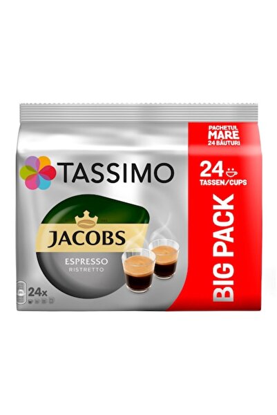 tassimo Capsule de cafea Jacobs Espresso Ristretto, 24 capsule (24 x 50 ml), 192 g