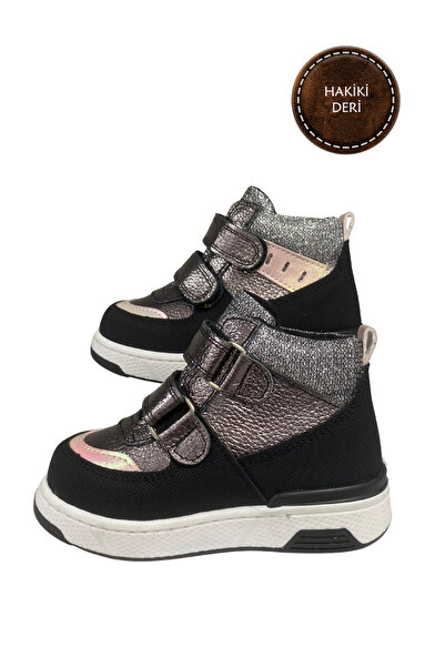 şenler bebe world kids Children-Baby Boots Genuine Leather Orthopedic Sole Stylish Comfortable