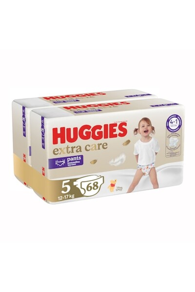 Huggies Extra Care Pants Pack, Size 5 (12-17 kg), 68 pcs