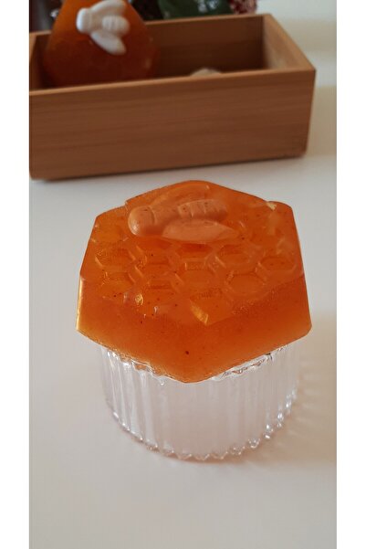 ArtINA esmaraldchic Honeycomb soap with turmeric, honey, orange fragrance, bee, handmade