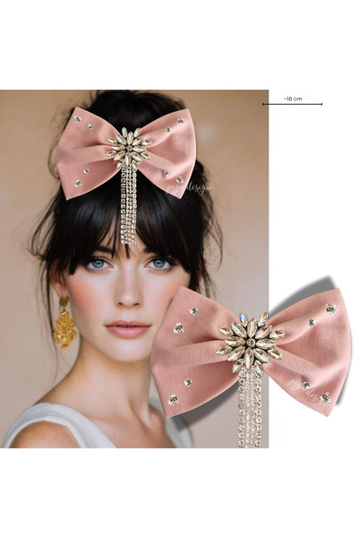 pegu baby collection مشبك بتصميم خاص أوتوماتيكي مزين بالحجارة، هدية، زفاف، اح...