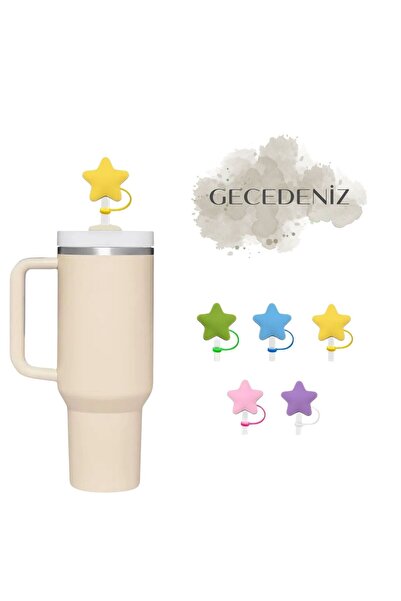 GECEDENİZ سدادة شفاطة متوافقة مع الترمس، نجمة صفراء