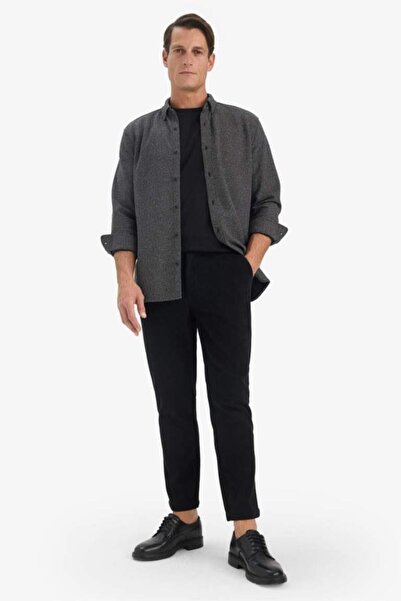 DeFacto Tailored Regular Fit Straight Leg Corded Fabric Velvet Trousers (25 Wn)