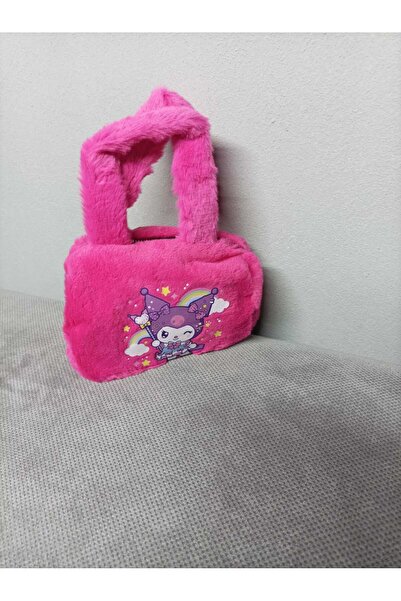 JHTshop Kuromi Figured Feathered Children's Young Handbag