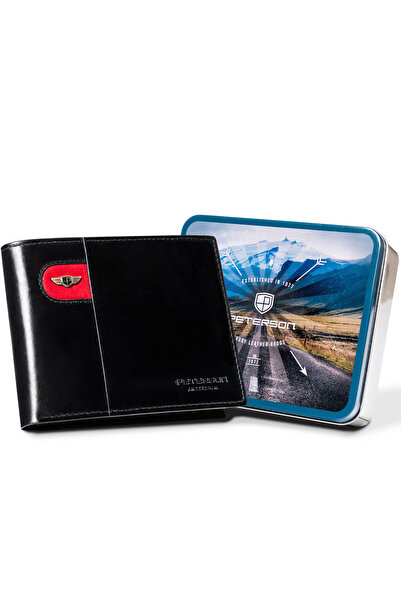 Other Portofel din piele negru-roșu PTN 22306-VT-E-2657