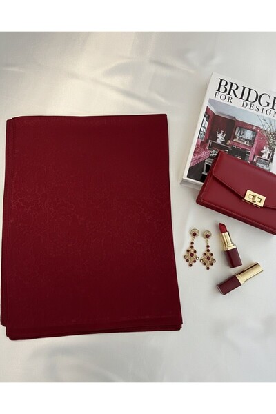 ALESYA SCARF Self-patterned jacquard shawl