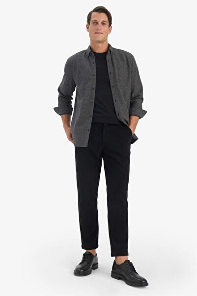 DeFacto Tailored Regular Fit Straight Leg Corded Fabric Velvet Trousers (25 Wn)