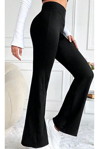 Butik Kadın fitilli ispanyol paça tayt