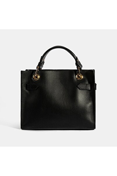 Desa Women's Black Leather Shoulder Bag