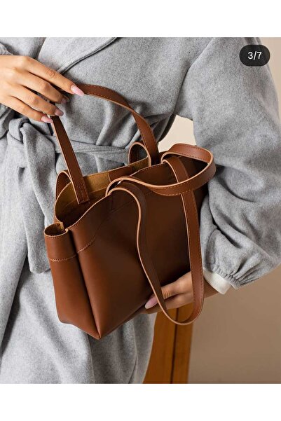 ÖZÜM TAKI Women's Tan Color Shoulder Bag