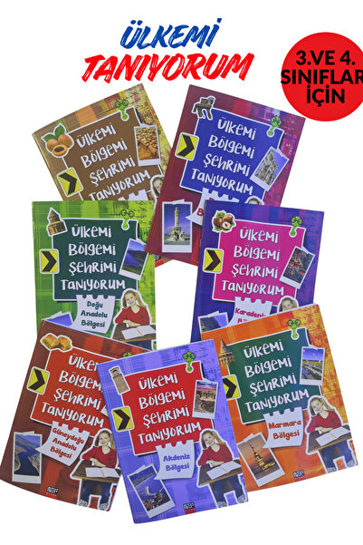 Nef Kitap 7 Bölge 7 Renk – 3, 4, 5. Sınıf Çocuklar İçin Türkiye’yi Tanıtan Ok...