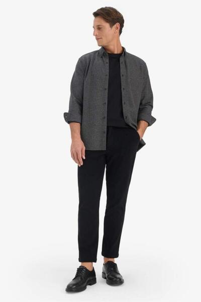 DeFacto Tailored Regular Fit Straight Leg Corded Fabric Velvet Trousers (25 Wn)