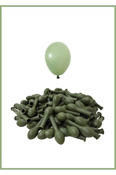 Doğumgünü Marketim بالون صغير أخضر اللون مقاس 5 بوصات (12 سم) 10 قطع