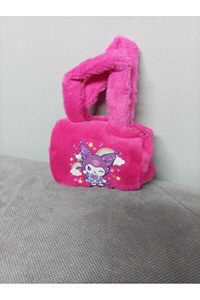 JHTshop Kuromi Figured Feathered Children's Young Handbag