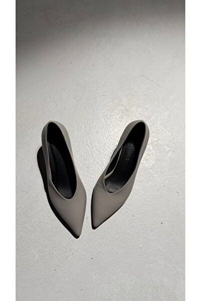 Eataly Shoes Gray Basic Low Heel Women's Shoes