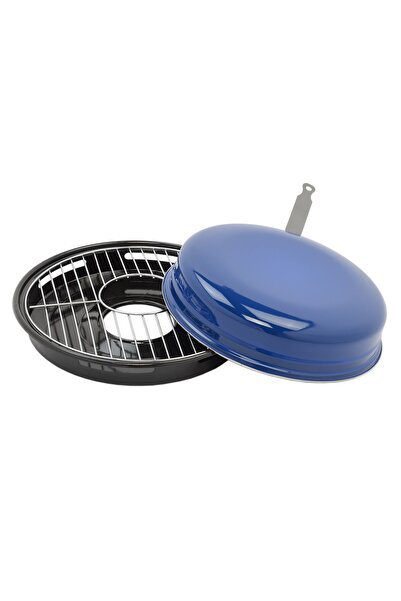 OEM Grill with lid, for gas stove, enameled, Black