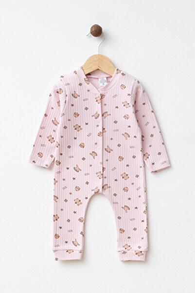 yukobaby bebeğiniz için en doğalı BEBEK WİNTER BEAR PEMBE 3-6-9 AY PAMUKLU MA...