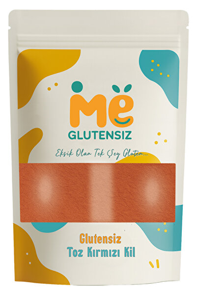 Glutensiz Me 250 Gr Glutensiz Kırmızı Kil - Cilt ve Saç Maskesi (Saf, Doğal v...