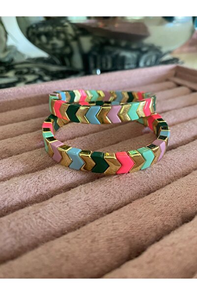 DESİGN Sisters Accessories Seramik Renkli Lastik Bileklik