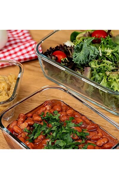 Mask L Av Cam Large Rectangular Lockable Storage Container - 1200 Cc - Set of 2