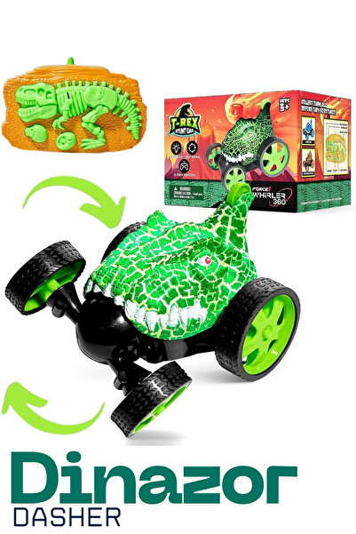 welcomein Oyuncak Akrobatik Uzaktan Kumandalı Işıklı Dasher Dinozor Araba
