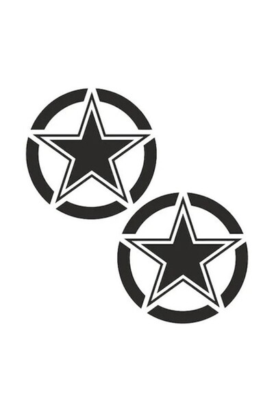 Oracal 651 Set 2 stickere, Stele, Automobile sport, 4x4 off road, 30cm, negru