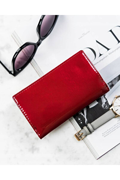 Other Women's wallet made of patent leather with a snap and zipper - 4U Cavaldi