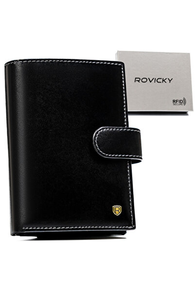 Other Portofel bărbătesc din piele N74L-RVT NEGRU