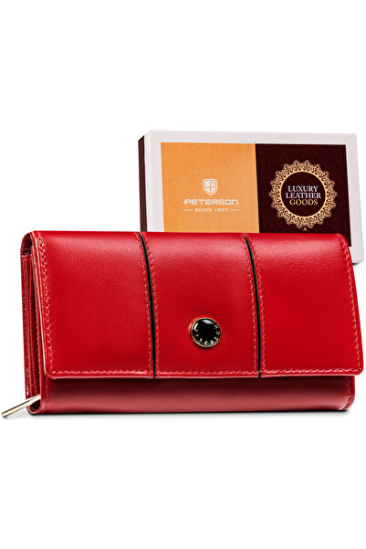 Other Women's leather wallet with snap closure - Peterson