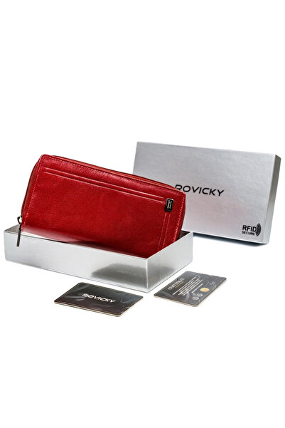 Other Large women's leather wallet with zipper - Rovicky